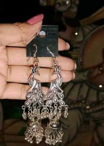 Combo pack of 4 oxidised Jhumkhas