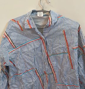 Striped Button-Down Shirt