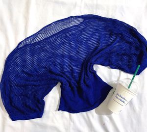 Pinterest Navy Blue Mesh Top By C&amp;C