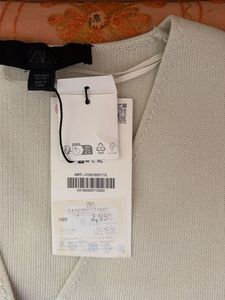 ZARA Knit Vest with Gold Buttons