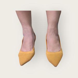 Yellow Knit Heels (Taiwan)