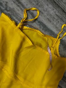 Yellow Kurta Set with Dupatta worn once