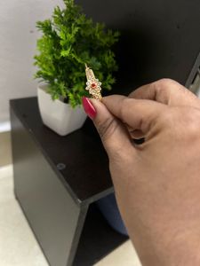 Elegant Gold Bracelet with Red Stone