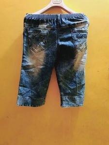 Boys Capri Jeans Stretchable