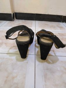 Black Cross-Strap Heels