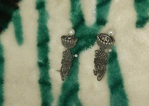 Oxidized Jhumka Earrings