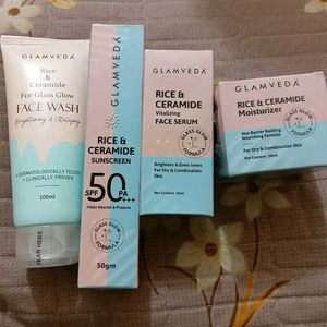 Glamveda Rice & Ceramide Skincare Set