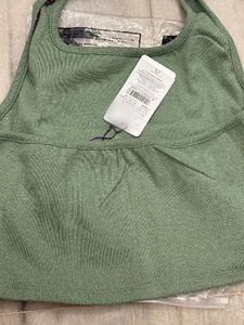 Cute Green Tank Top with Pink Bow