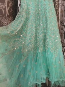 Stunning Teal Sequin Gown