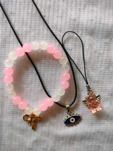 Kawaii Charm Bracelet &amp; Necklace Set