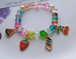 Cute Beaded Bracelet with Charms