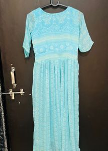 Boho Style Print plazzo n slit kurti