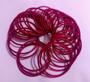 Maroon Velvet Bangles