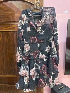 Forever New Floral Ruffled Dress