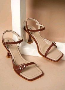 Elegant Brown Strappy Heels