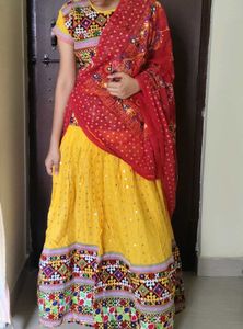 Vibrant Embroidered Lehenga Choli Set