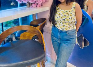 Sunflower Print Tank Top