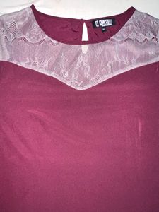 Knee Length Beautiful Solid Dress Unused