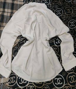 Elegant Cream Mandarin Collar Blouse