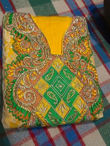 Yellow Net Suit