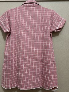 Pink Checkered Pajama Set