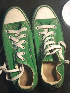 Green Canvas Sneakers