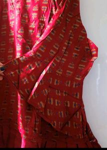 Global desi Rustic red Peplum Top