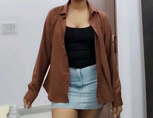 Roadster Brown Cotton Shirt 🤎✨