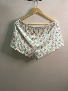 Cute Sailboat Print Pajama Shorts