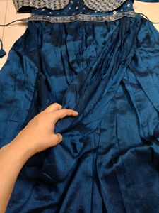 Blue Gown With Jacket