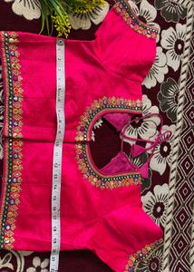 Vibrant Pink Embroidered Blouse