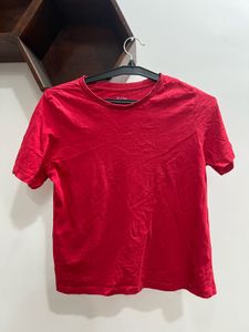 Red Crew Neck T-Shirt