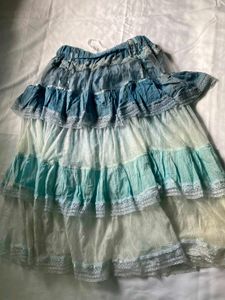 Boho Tiered Lace Skirt