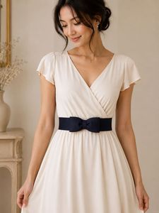 Women's Black Bow Belt
