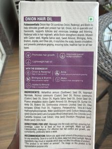 Fabessentials Onion Oil for Hair Fall