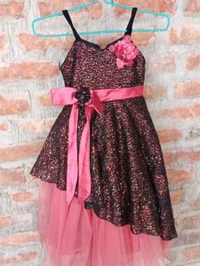 Sparkly Pink &amp; Black Party Dress