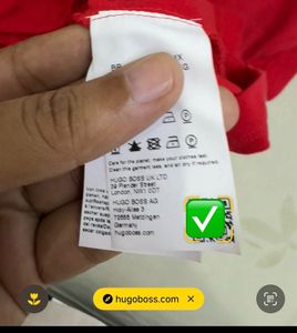 Authentic BOSS Red Polo T-Shirt