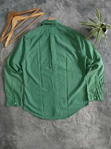 Ralph Lauren Men's Green Button-Down Shirt