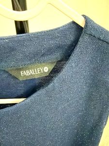 Sparkly Navy Blue Sleeveless Dress