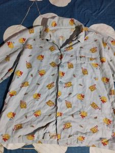 Cute Bear Print Pajama Set