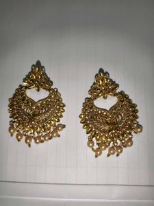 Brass Gold Plated Pearl Necklace Set for Women | T