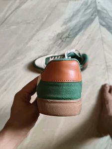 f*ck green white sneakers