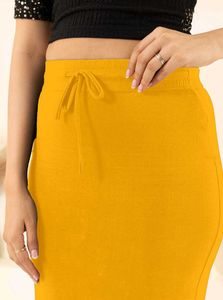 Vibrant Yellow Drawstring shapewear
