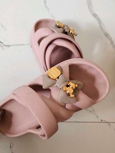 Cute Pink Bow Slides for Women