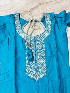 Beautiful Blue Kurta Set with Dupatta