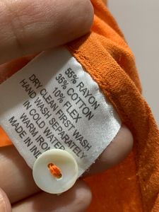 AND Sleeveless Orange Tunic Top