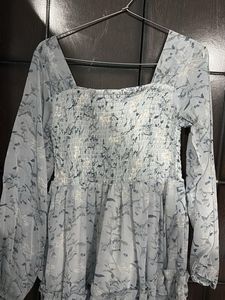 Blue Smocked Dress