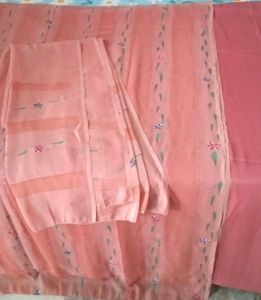 4piece Shimmer Jacket Mix Suit Set Unstitched