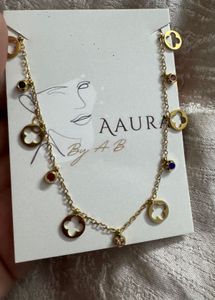Gold Clover Charm Necklace