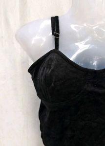 Black Velvet Cami Top